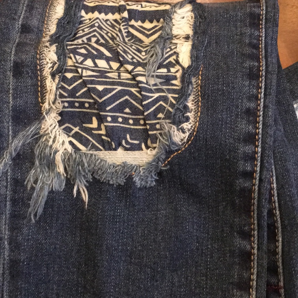 🆕 💙 Patchwork Denim Jeans - Picture 8 of 8